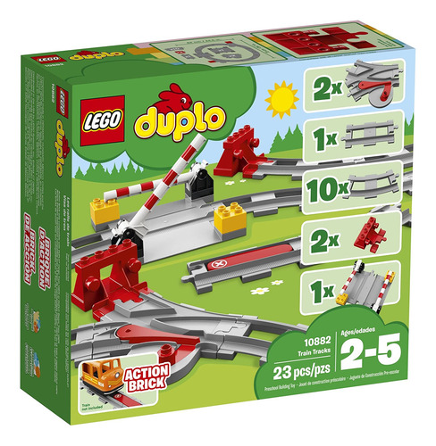 Bloques De Construcción Lego Duplo Vías Del Tren