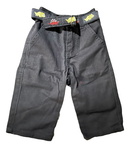 Pantalon Tipo Jean  Importado Con Cinturon Talle 6-9 Meses