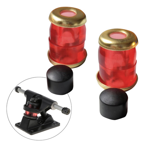 2 X 2-4pack 4x Pu Top Bottom Skate Truck Bucha Kit 2 Peças