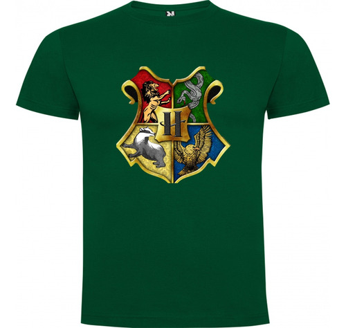 Polera Harry Potter Casas Gryffindor Algodón Pow Club