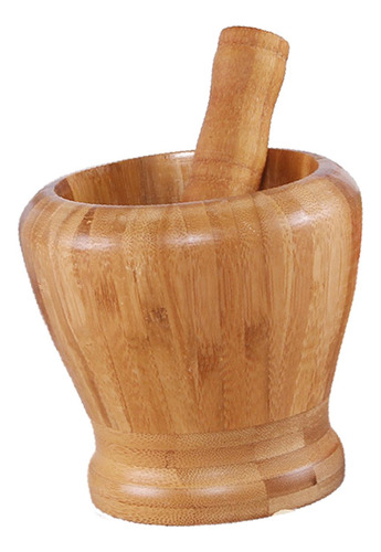 Juego De Mortero Y Maja De Madera, Juego De De Ajos, Juego