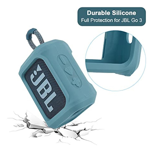 Funda Protectora Silicona Altavoz Bluetooth Para Jbl Go 3