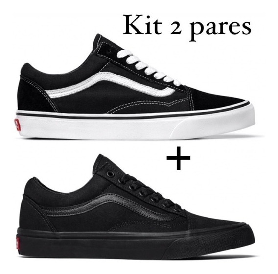 tenis vans old skool preto mercado livre