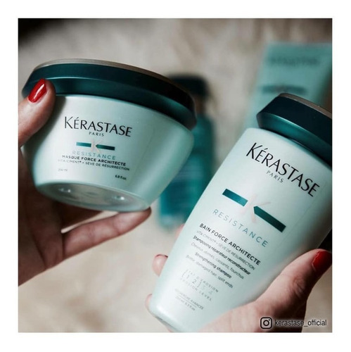 Imagem 3 de 5 de Kérastase Résistance Bain Force Architecte - Shampoo 250ml