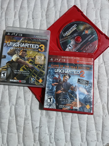 Uncharted Trilogía 1, 2 Y 3 Ps3 Físico Español