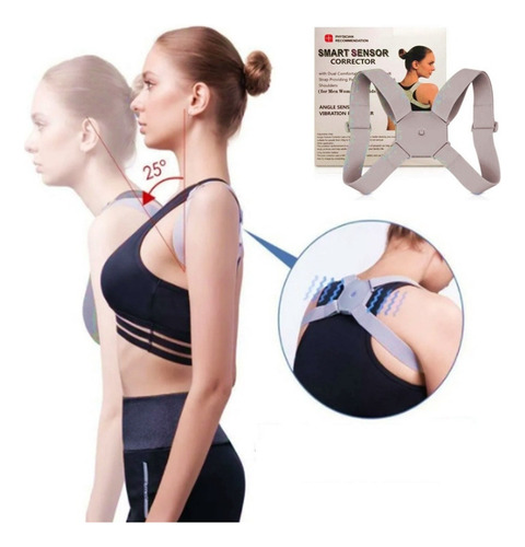 Corrector De Joroba, Postura Inteligente, Usb Ajustable Gst