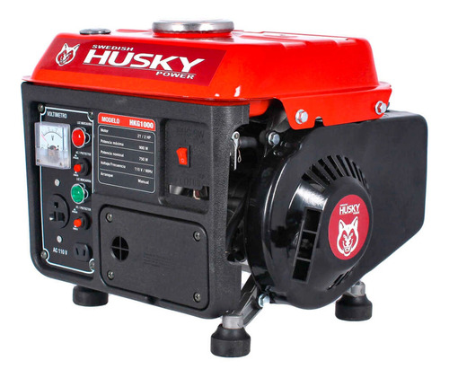 Planta De Luz Portátil A Gasolina 900w 2t 110v Husky Hkg1000