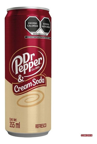 Refresco Dr Pepper Cream Soda 355 Ml