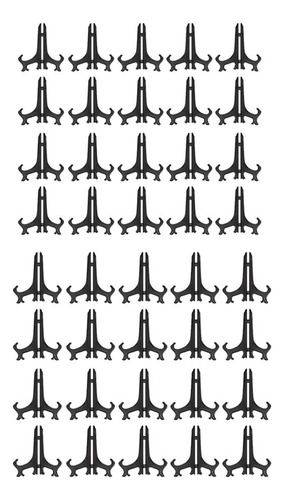 40x 5 And 6 Black Picture Plate Holder Plastic Display