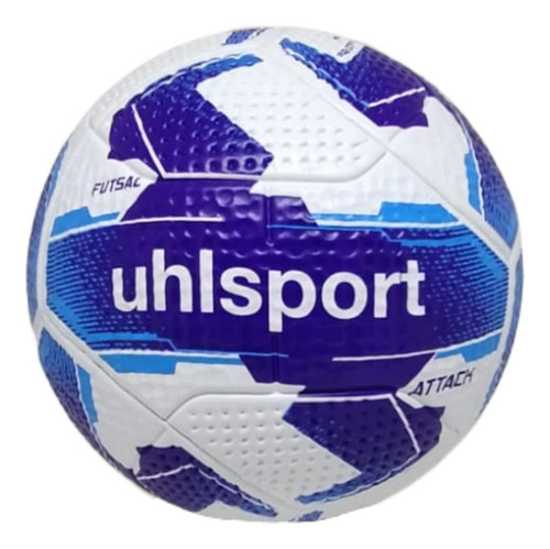 Bola Futsal Uhlsport Attack Azul E Branco 62-64cm 410-440g