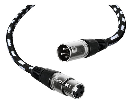 Lalaoks Cable Xlr De Nailon Trenzado De Alta Resistencia, Ca