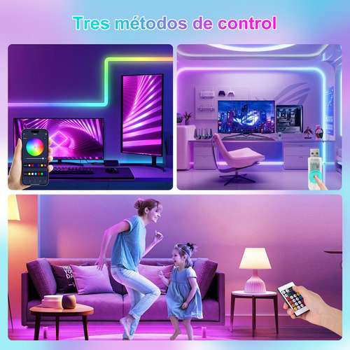 2pcs Wevivi Tira Led Rgbic 10m, Ip65, Usb, Control 24 Teclas