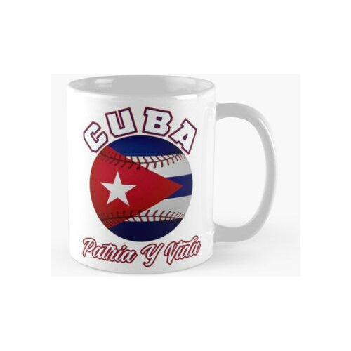 Taza Cuba Pride Country & Baseball Patria Y Vida Calidad Pre