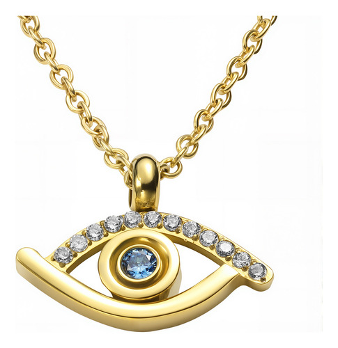 Collar Y Dije Enso Para Mujer Ejn3397g Color Dorado