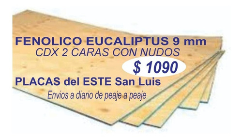 Imagen 1 de 3 de Chapon Fenolico Euca 12 Mm Cdx Mejor Precio Placas Del Este