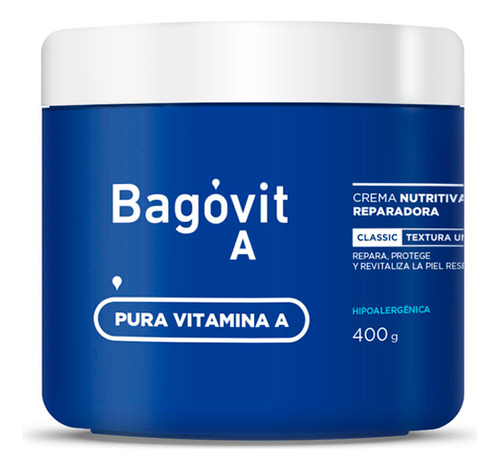 Crema Nutritiva Reparadora Classic Bagovit Vitamina A 400 G