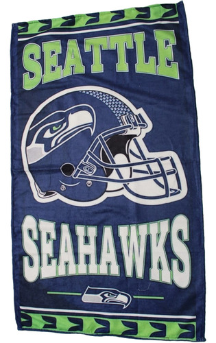 Toalla Nfl Seahawks Halcones Marinos Microfibra Super Suave