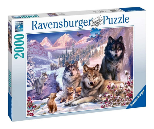 Puzzle Ravensburger 2000 Pzs Lobos En La Nieve Rompecabezas