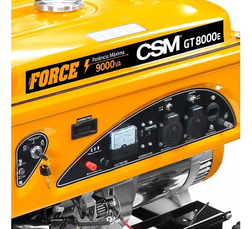 Gerador De Energia Gt 8000e C/ Rodas E Pegador 380v Csm