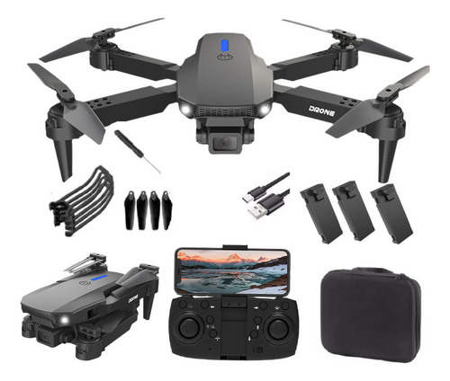 Mini Drone Juguete Para Niños Con Cámaras Duales +3 Baterías