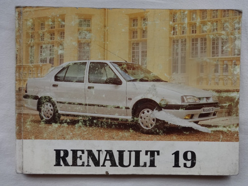 Manual R19 1993 Guantera Renault 19 Catalogo Instrucciones