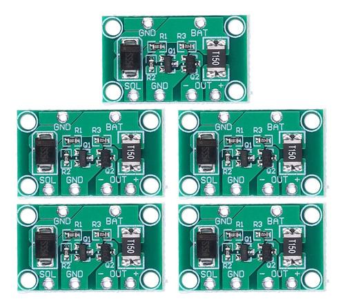 5 Unids Solar Carga Controlador Junta Bateria Modulo Fibra