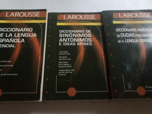 Diccionarios Dudas Frecuentes Ideas Afines 3 Vols. Larousse