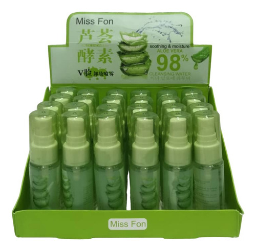 Fijador De Maquillaje Con Aloe Vera Al Mayor X 24 Unidades