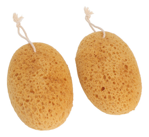 2pcs Body Scrubber Bath Exfoliating Sponge Smooth Smooth
