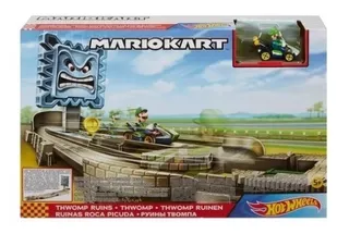 Pista De Hot Wheels Mario Kart Thwomp Ruins Luigi