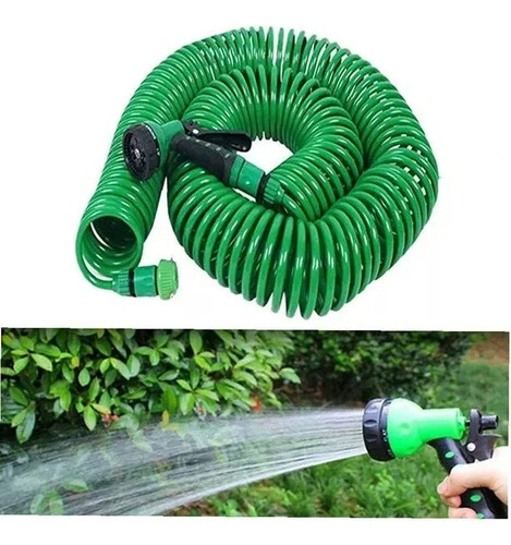 Manguera Espiral 30m Con Pistola Rociador Jardin Extensible