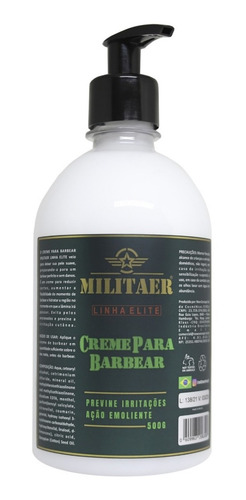 Imagem 1 de 3 de Kit Com 04 Un Creme Para Barbear Militaer 500g
