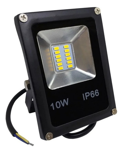 Refletor Led Holofote 10w 6500k Bivolt Ip66 - Pronta