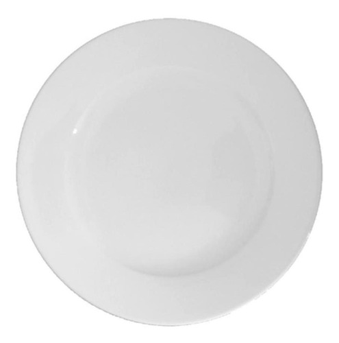  Plato Altobajo De Porcelana Blanco 28cm Star Round