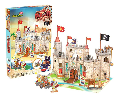 Puzzle 3d - Fuerte Castillo Pirata - Cubicfun