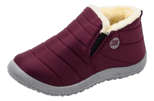 Botas De Mujer Zapatos Botas De Tobillo Planas De Nieve