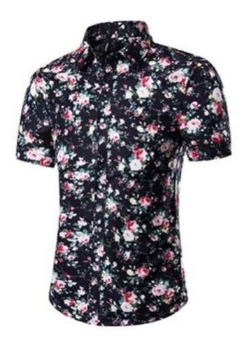 camisa com manga florida