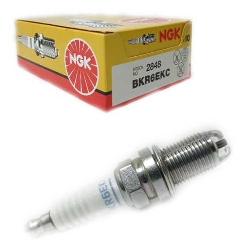 Imagen 3 de 3 de Bujía Ngk Bkr6ekc Doble Electrodo Palio, Aveo, Siena, Optra