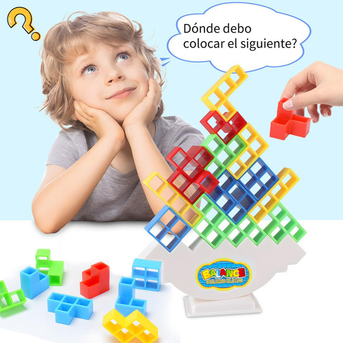Tetra Tower Balance Game, 48 Piezas, Bloques De