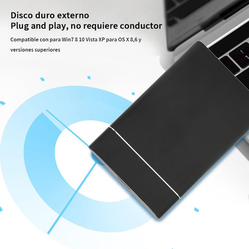 Disco Portátil Duro Externo Alta Velocidad Ssd 4tb Negro