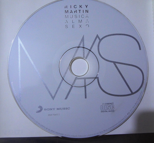 Ricky Martin - Mas - 4$ - Solo El Cd