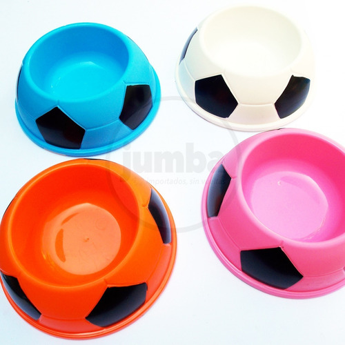 Imagen 4 de 4 de Comedero Para Perros Gatos Involcable Perro Gato Futbol