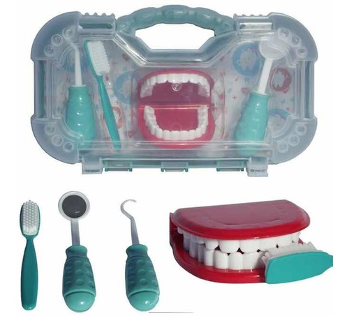 Maleta Kit Dentista Brinquedo Crianças Odontologia Vask 001