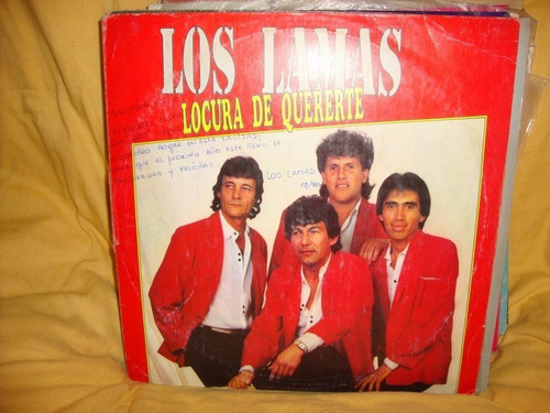 Vinilo Los Lamas Locura De Quererte Autografiado C2