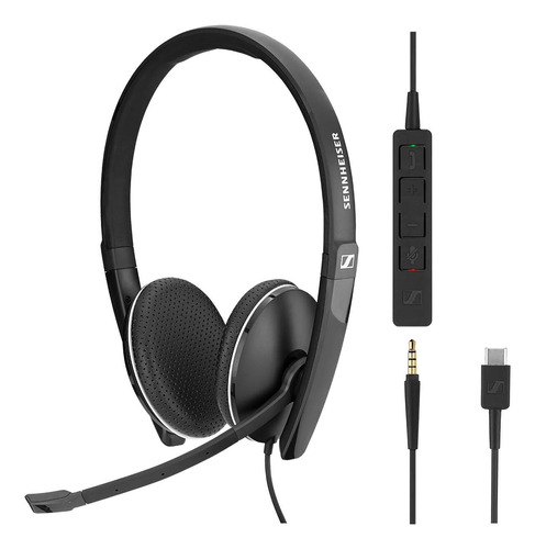 Sennheiser Sc 165 Usb-c (508356) - Auriculares De Doble Cara