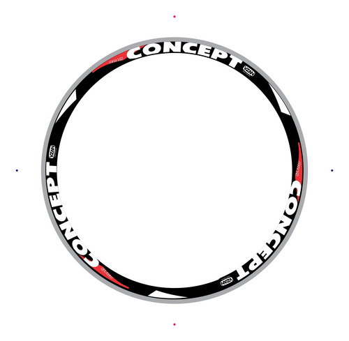 Adesivo Para Roda Vzan Concept 12 Unidades