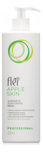 Sabonete Suavizante Facial Flér Apple Skin 500ml Momento de aplicação Dia/Noite Tipo de pele Todo tipo de pele