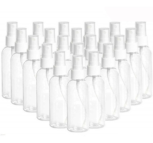 Botellas Transparentes Con Atomizador Pack 10 Unidades De 50