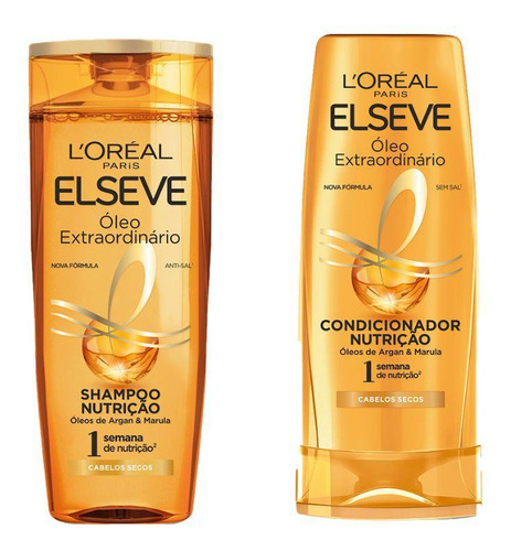 Kit Elseve Oleo Extraordinario 1 Cond 400ml + 1 Sh 400ml
