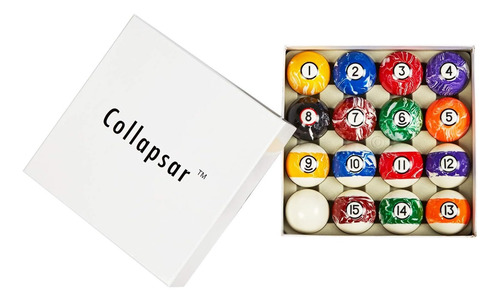 Juego / Set Bolas De Billar Pool Estilo Remolino De Mármol
